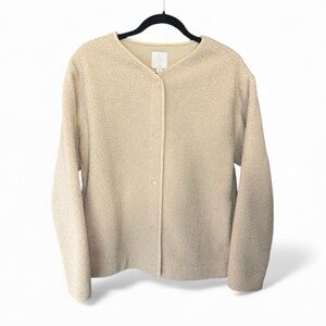 Joie Fleece Lined Teddy Jacket with Snap Buttons